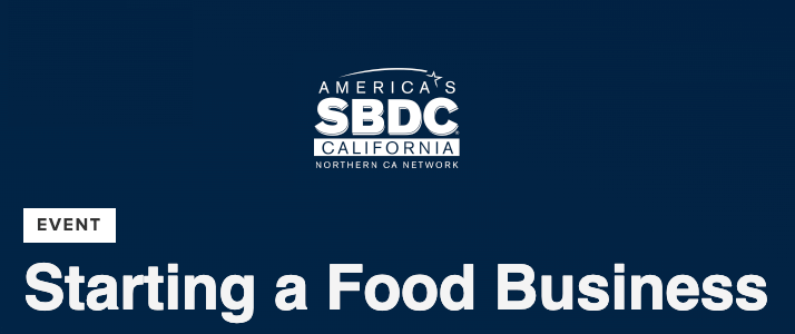 "Starting a Food Business" event banner
